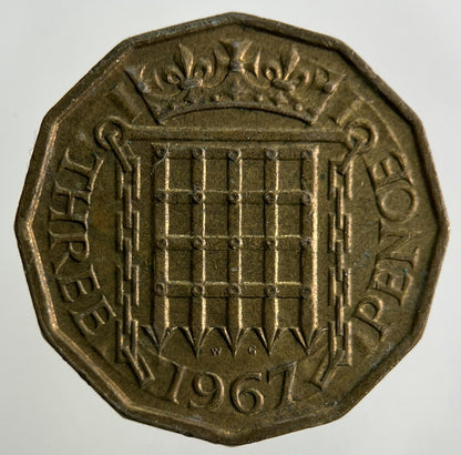 1967 Elizabeth II 2nd Brass Threepence Coin | Fine Collectable Grade