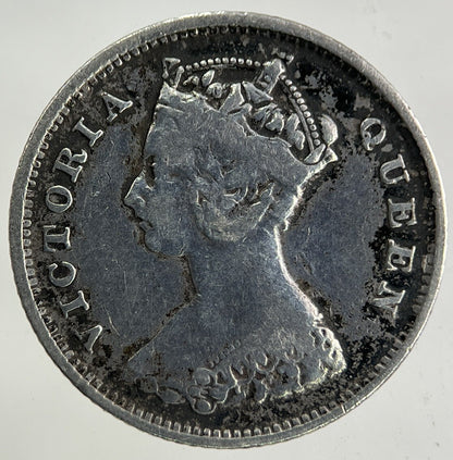 1898 Hong Kong 10 Cents Silver Coin | Fine Collectable Grade