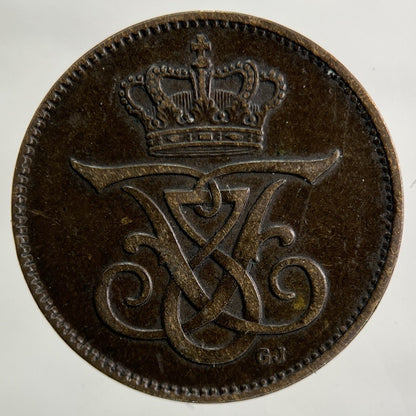 1909 Denmark 2 Ore Coin | Fine Collectable Grade