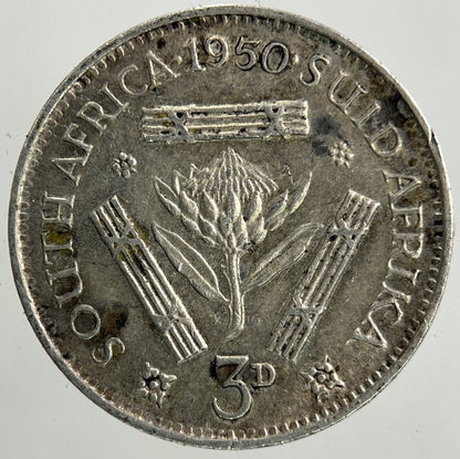 1950 South Africa Threepence Silver Coin | Very High Grade