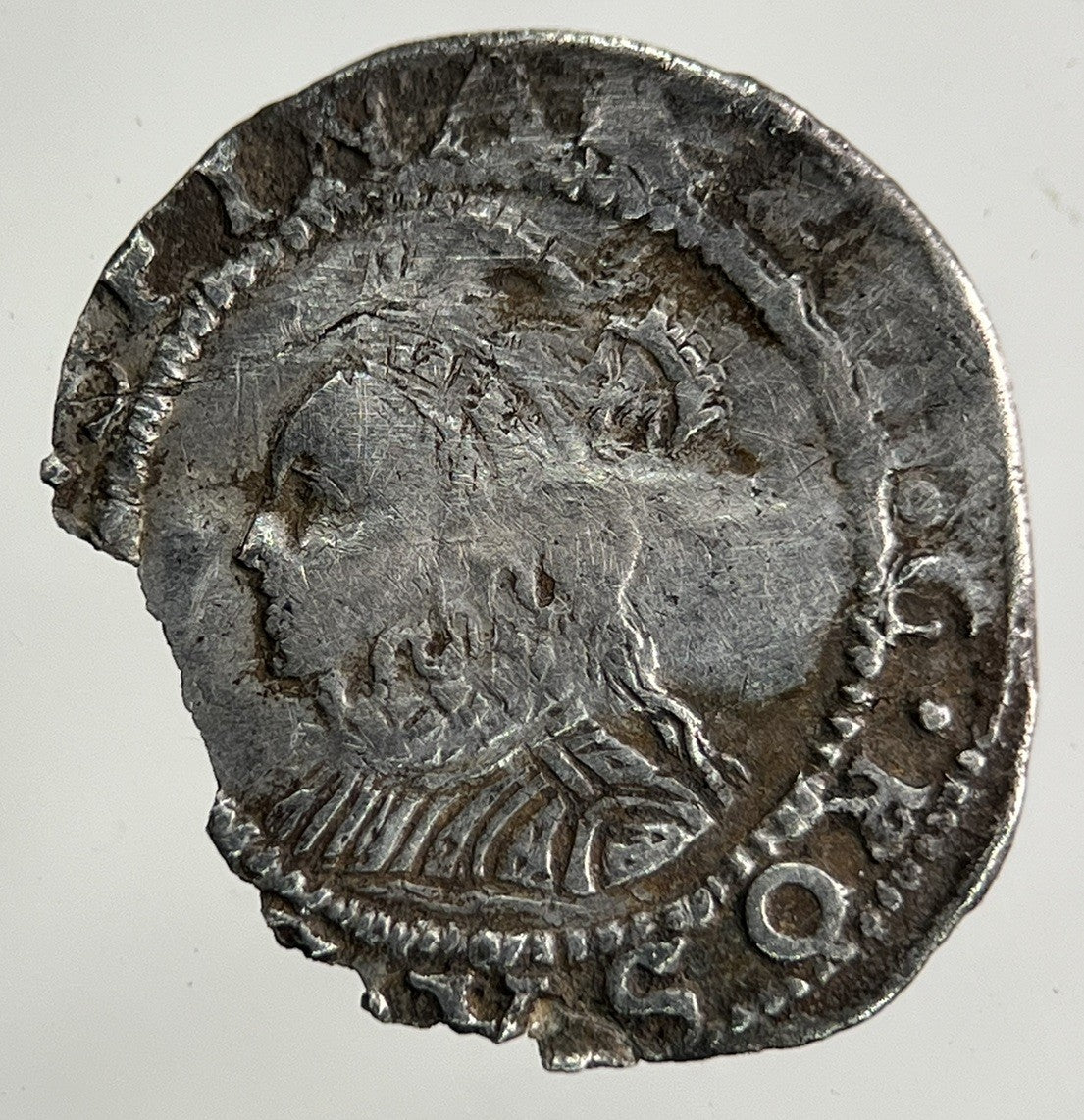 British Elizabeth I 1st One Penny Silver Hammered Coin | Fine Collectable Grade