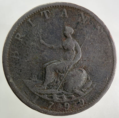 1799 George III 3rd Half - Penny Coin | Collectable Grade