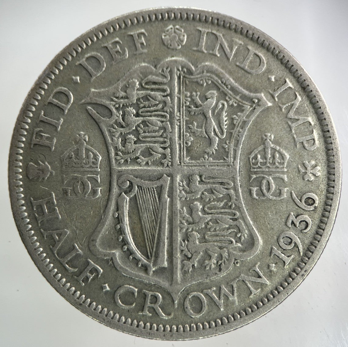 1936 George V Half - Crown Silver Coin | Fine Collectable Grade