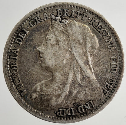 1901 Victoria Threepence Silver Coin | Fine Collectable Grade | a8491