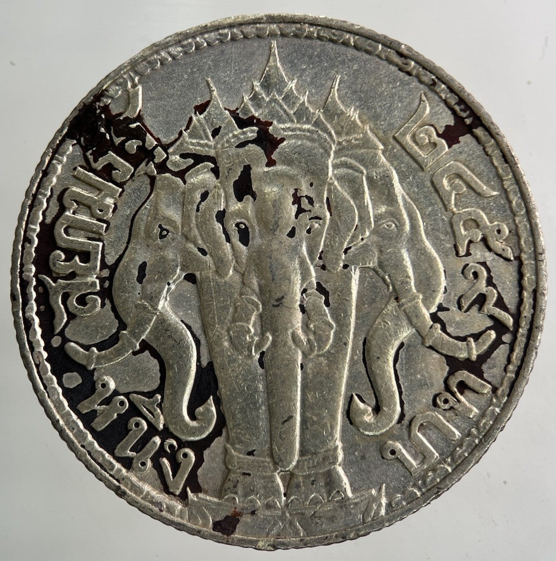 1913 - 1918 Thailand Thai Large 1 Baht Silver Coin | Fine Collectable Grade