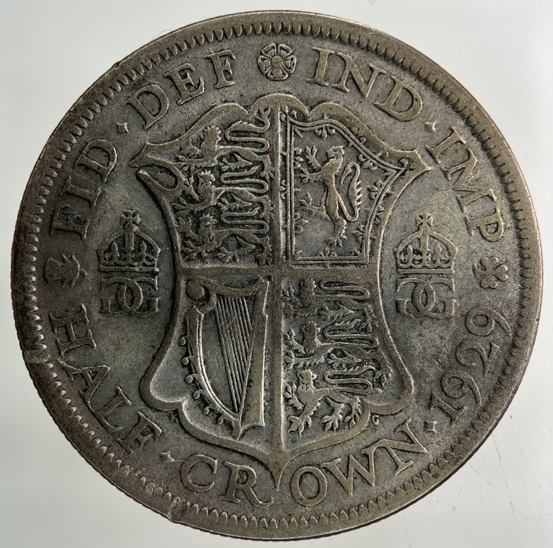 1929 George V Half - Crown Silver Coin | Collectable Grade