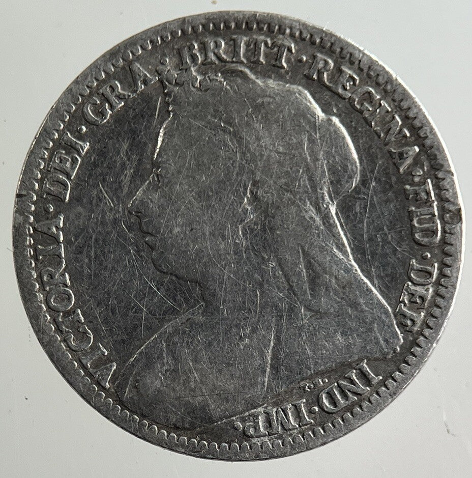 1896 Victoria Threepence Silver Coin | Fine Collectable Grade