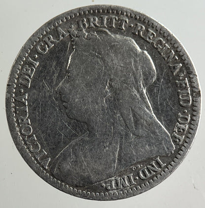 1896 Victoria Threepence Silver Coin | Fine Collectable Grade