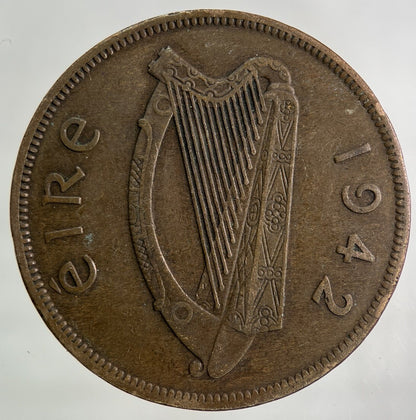1942 Irish One Penny Coin | Fine Collectable Grade