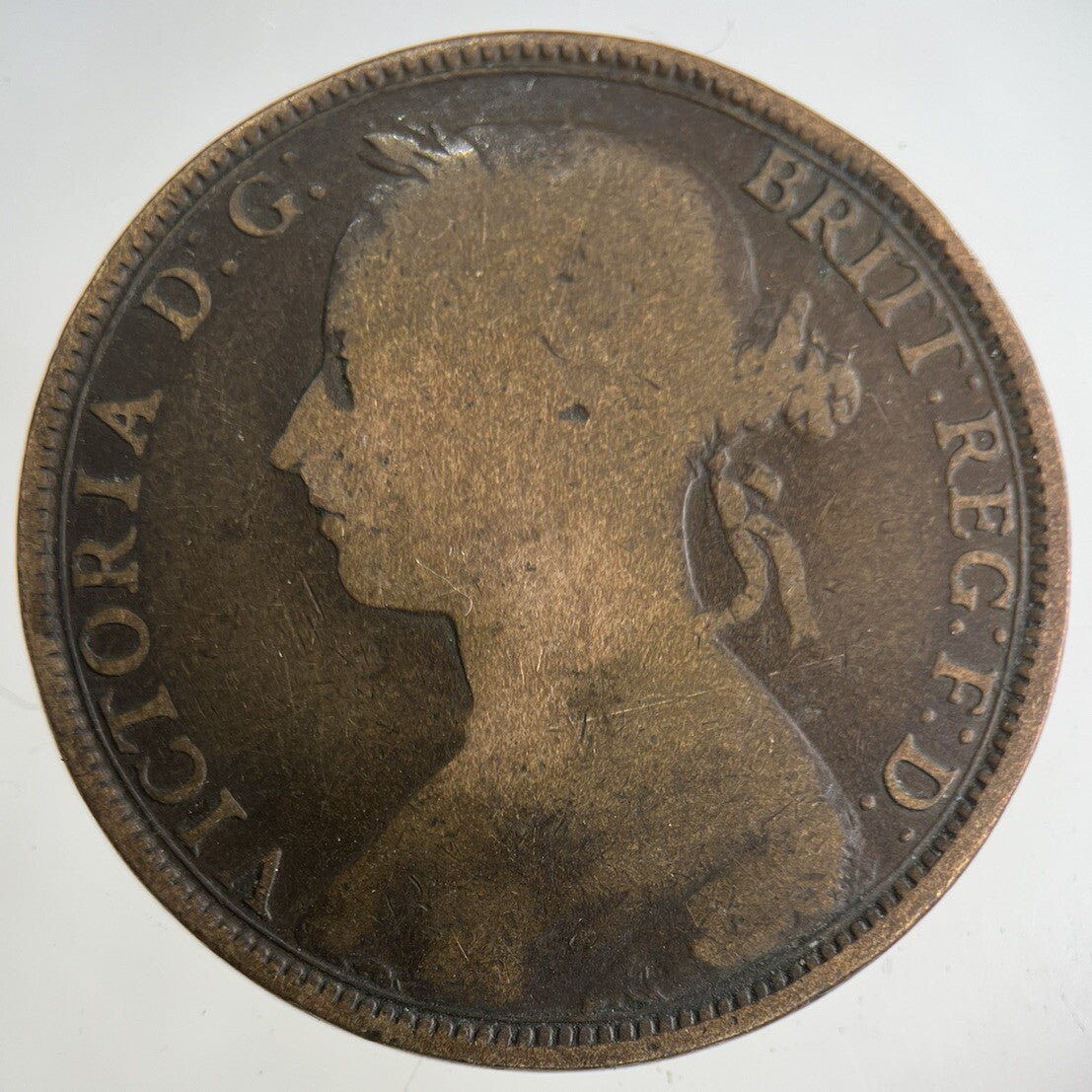 1892 Victoria One Penny Coin | Collectable Grade