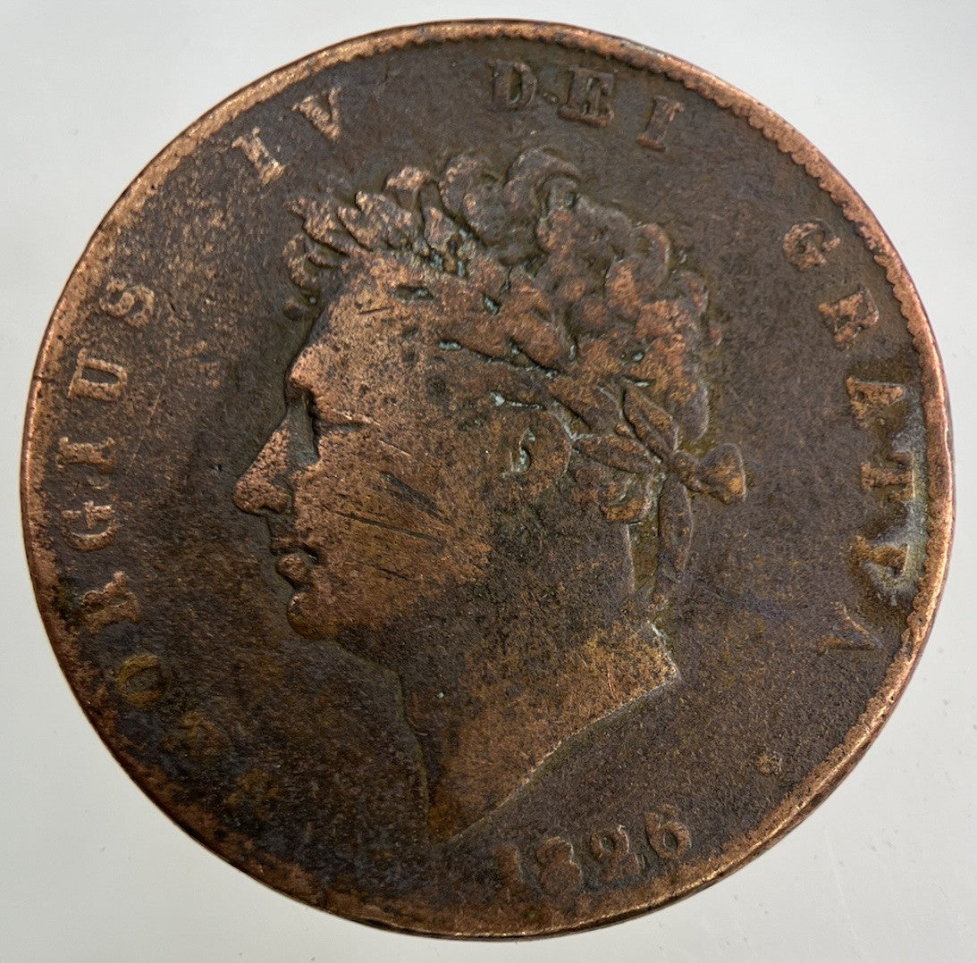 1826 George IV Half - Penny Coin | Collectable Grade