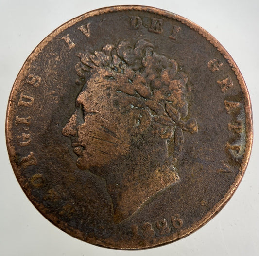 1826 George IV Half - Penny Coin | Collectable Grade