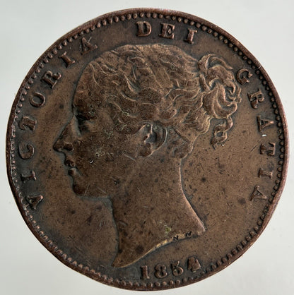 1854 Victoria Farthing Coin | Fine Collectable Grade