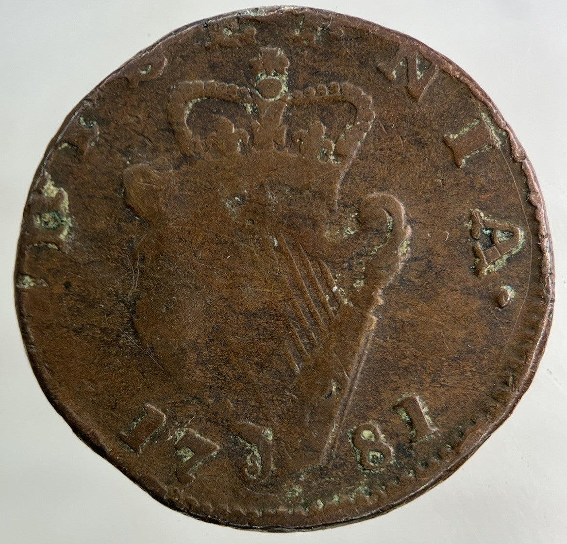 1781 Irish Half - Penny Coin | Collectable Grade