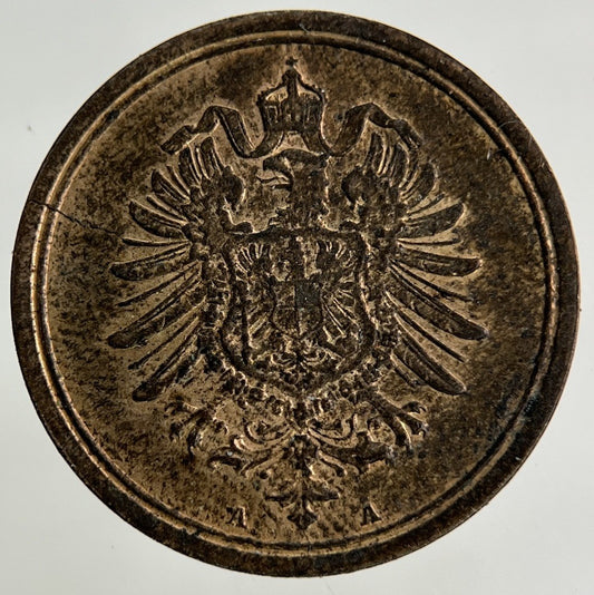 1885 - A Germany 1 Pfennig Coin | Very High Grade