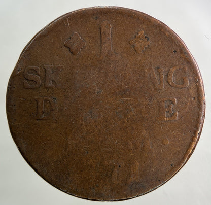 1771 Denmark 1 Skilling Coin | Collectable Grade