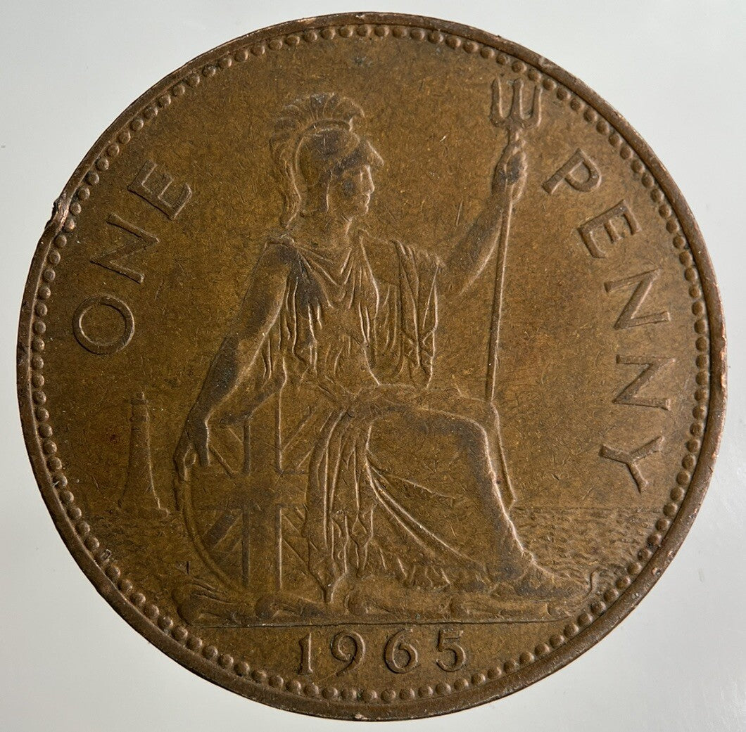 1965 Elizabeth II 2nd One Penny Coin | Fine Collectable Grade