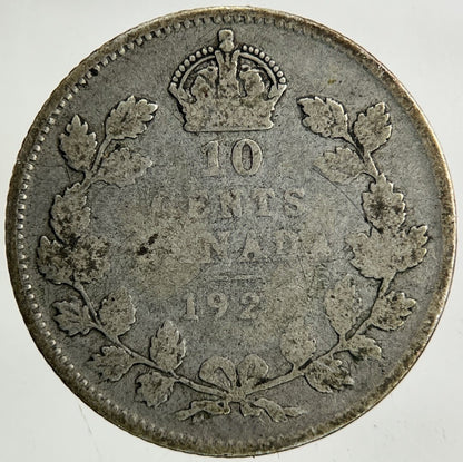1920 Canada 10 Cents Silver Coin | Fair Grade