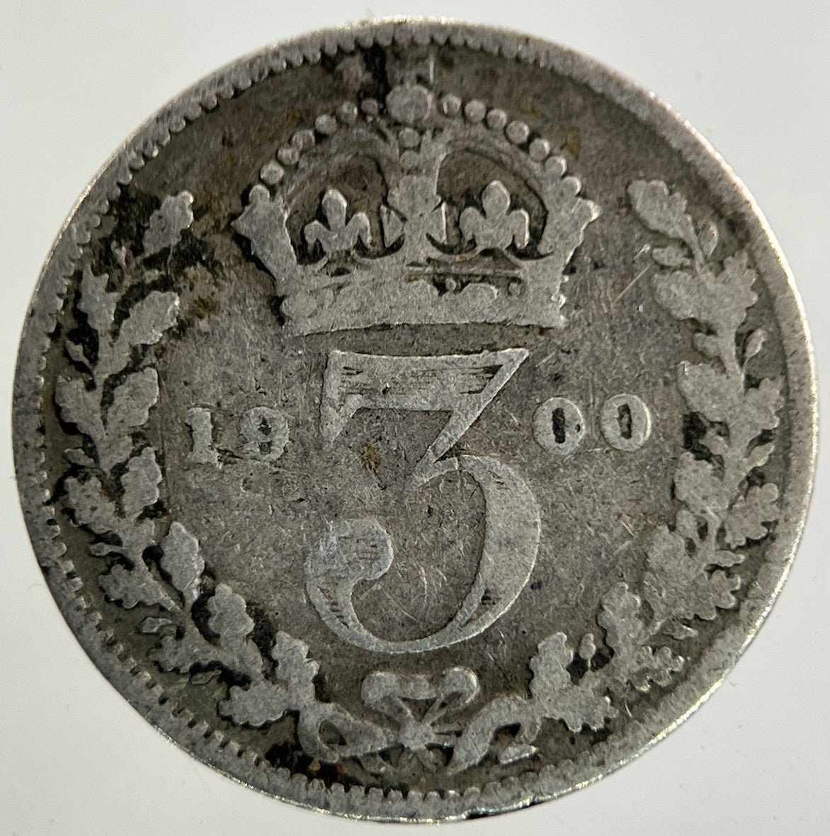 1900 Victoria Threepence Silver Coin | Collectable Grade