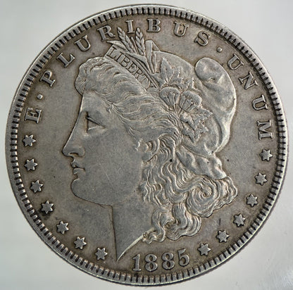 1885 US USA One Dollar Silver Coin | Fine Collectable Grade