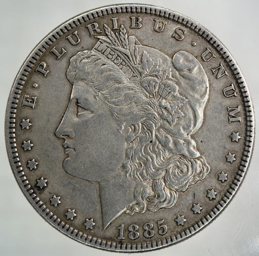 1885 US USA One Dollar Silver Coin | Fine Collectable Grade