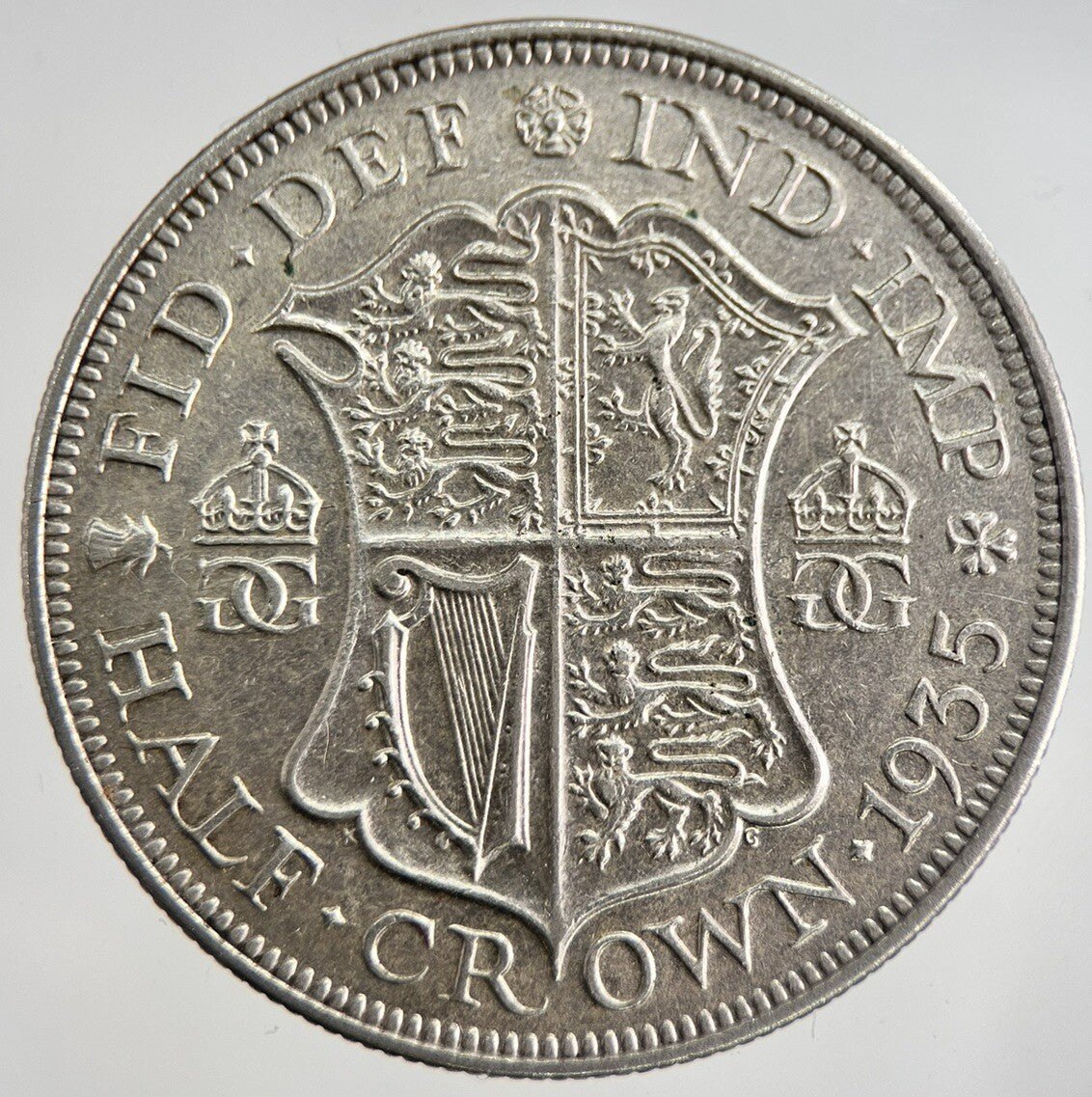 1935 George V Half - Crown Silver Coin | Very High Grade | a8511