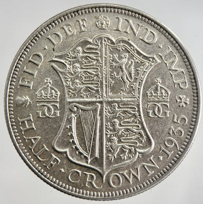 1935 George V Half - Crown Silver Coin | Very High Grade | a8511