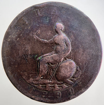 1799 George 3rd III Half - Penny British Coin | Collectable Grade | a7515