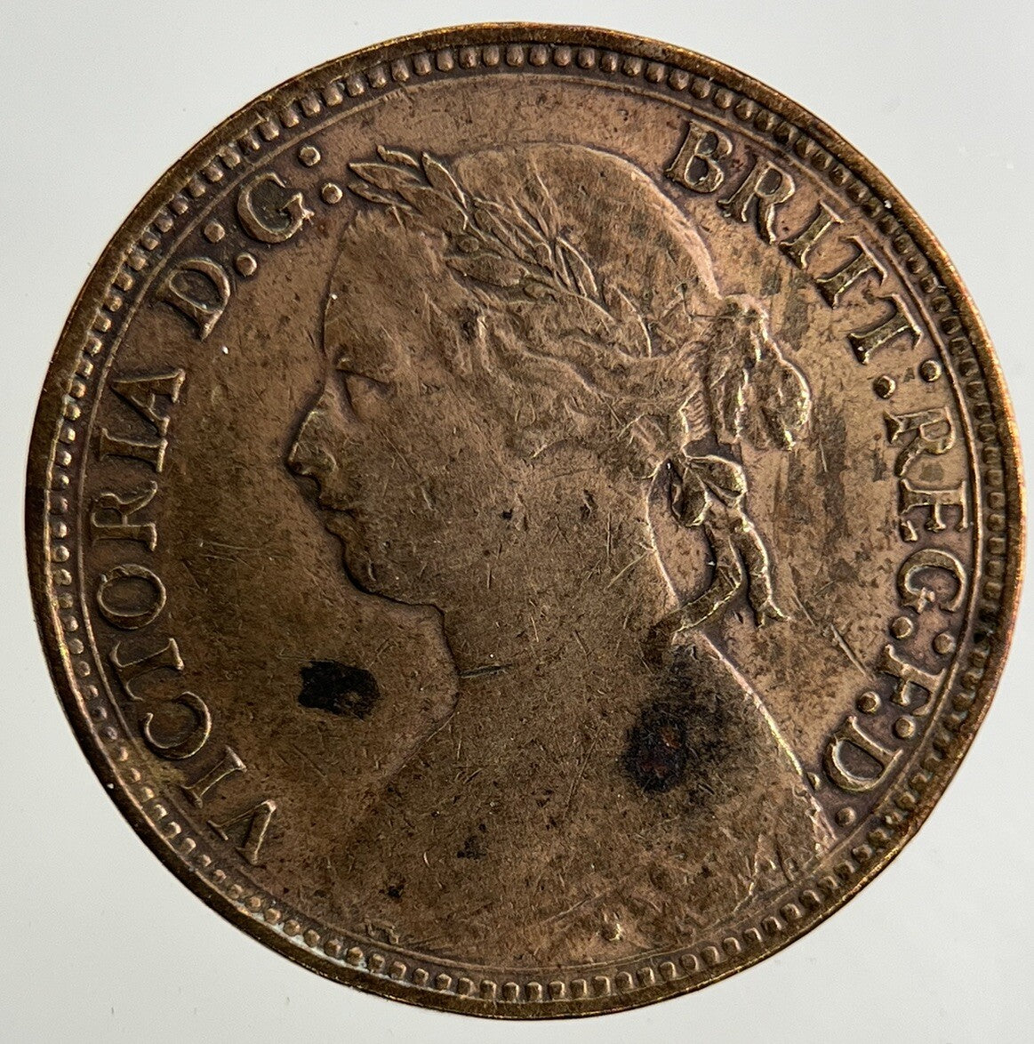 1875 - H Victoria Farthing Coin | Fine Collectable Grade