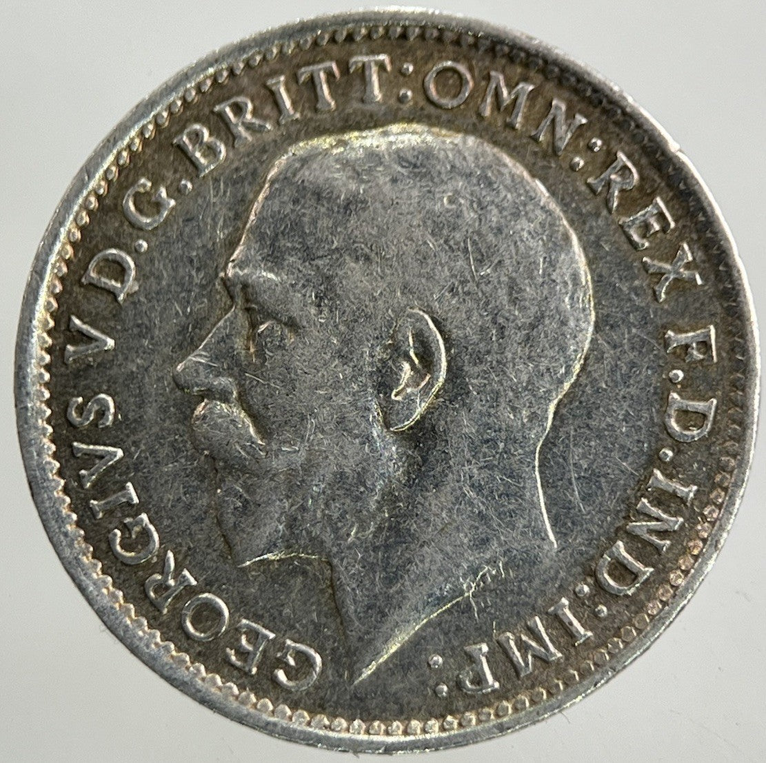 1918 George V Threepence Silver Coin | Fine Collectable Grade