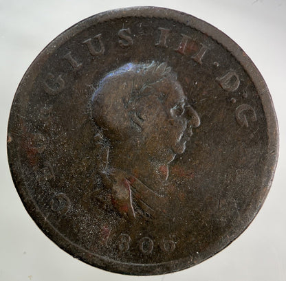1806 George III 3rd Half - Penny Coin | Collectable Grade