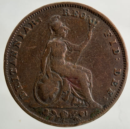 1845 Victoria Farthing Coin | Collectable Grade