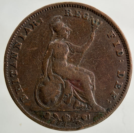 1845 Victoria Farthing Coin | Collectable Grade