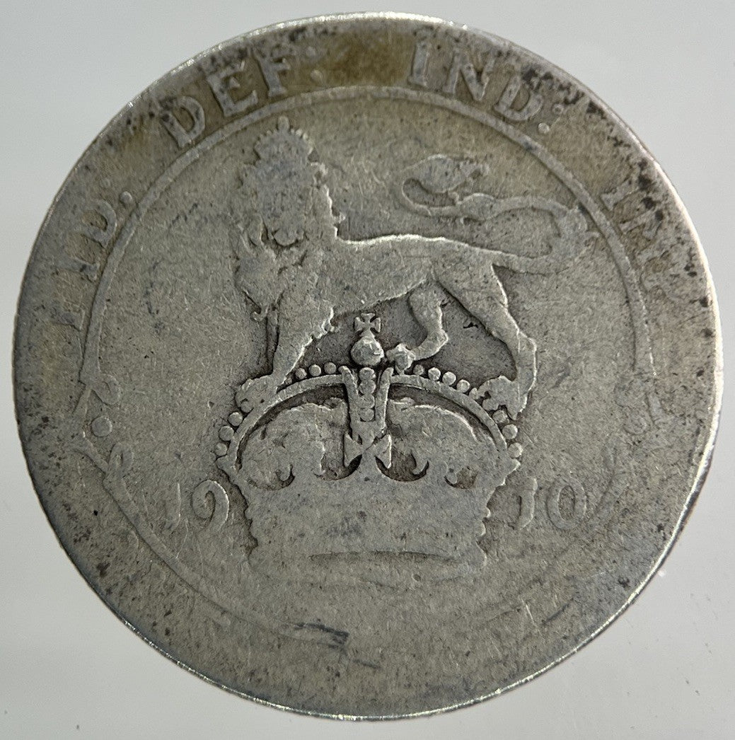 1910 Edward VII Shilling Silver Coin | Collectable Grade