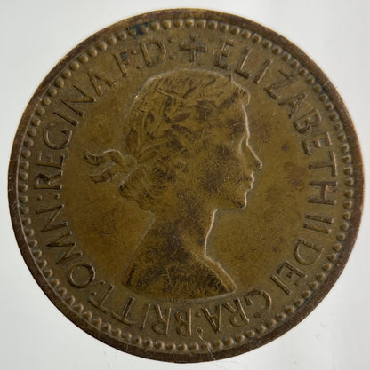 1953 Elizabeth II 2nd Wren Farthing Coin | Fine Collectable Grade