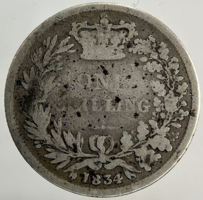 1834 William IV Shilling Silver Coin | Collectable Grade