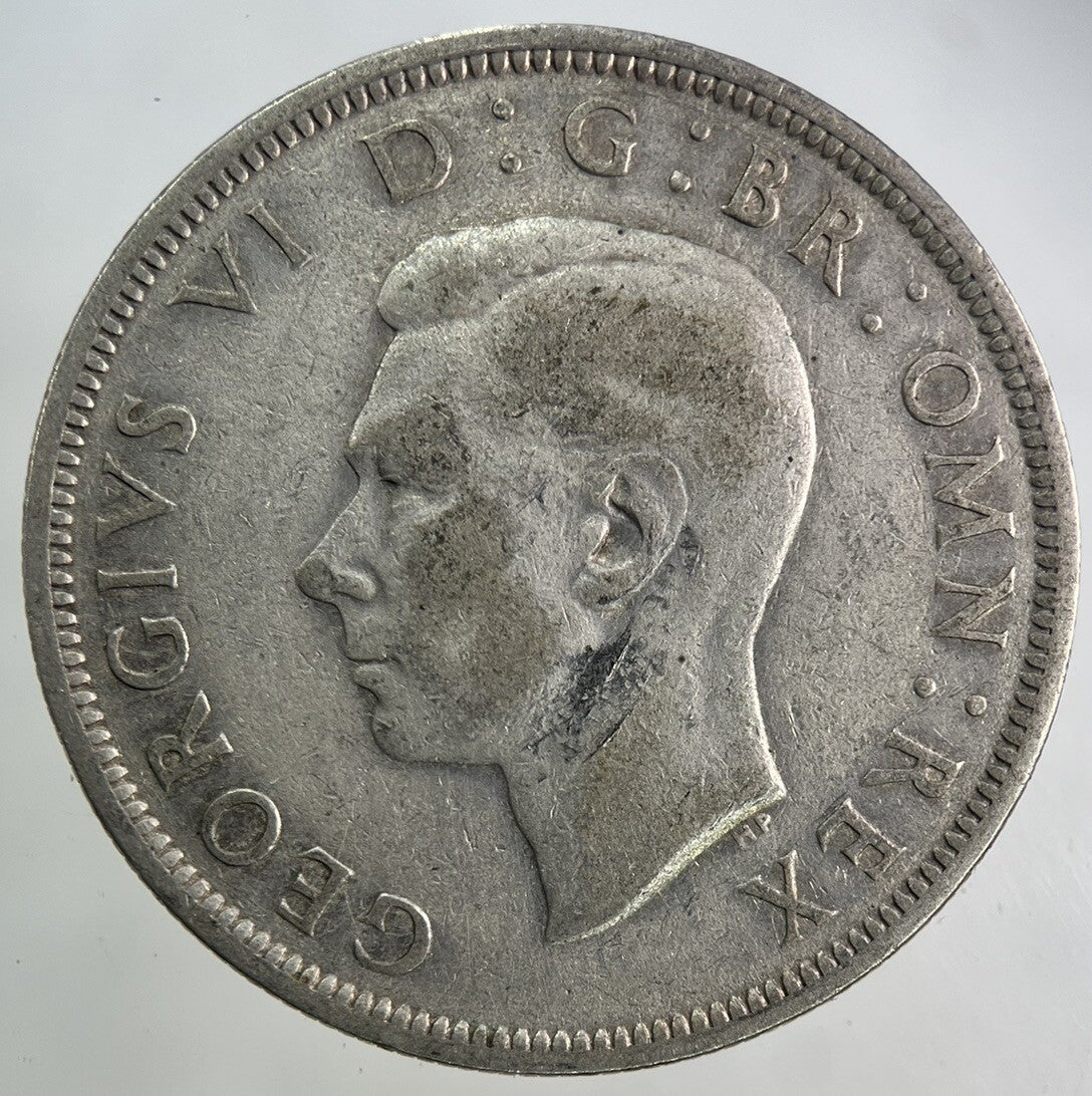 1946 George VI Half - Crown Silver Coin | Fine Collectable Grade