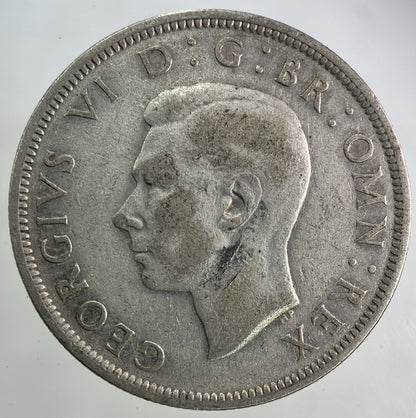 1946 George VI Half - Crown Silver Coin | Fine Collectable Grade