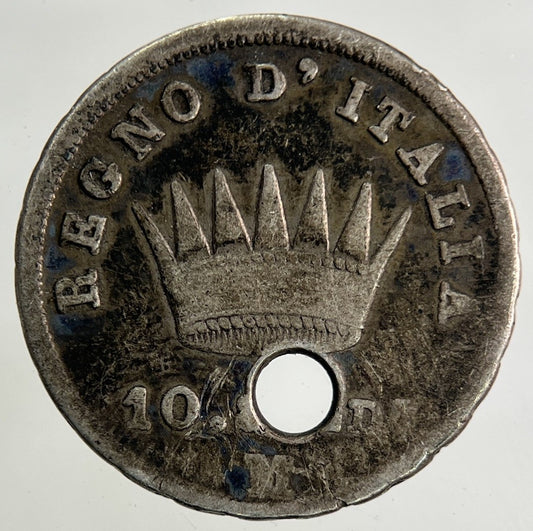 1809 Italy Napoleon 10 Soldi Silver Coin | Collectable Grade