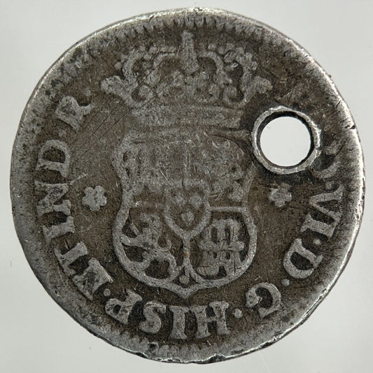 1755 Spain Mexico 1/2 Half Real Silver Coin | Collectable Grade