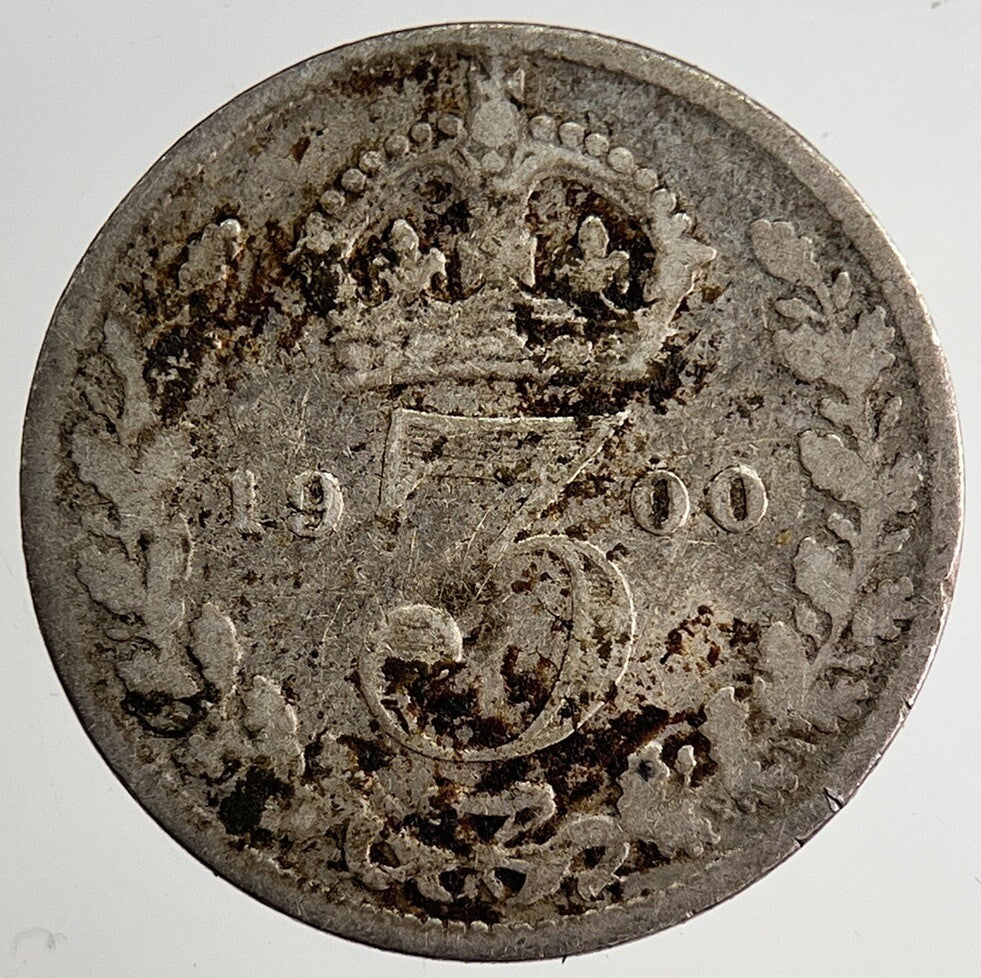 1900 Victoria Threepence Silver Coin | Collectable Grade | a8473