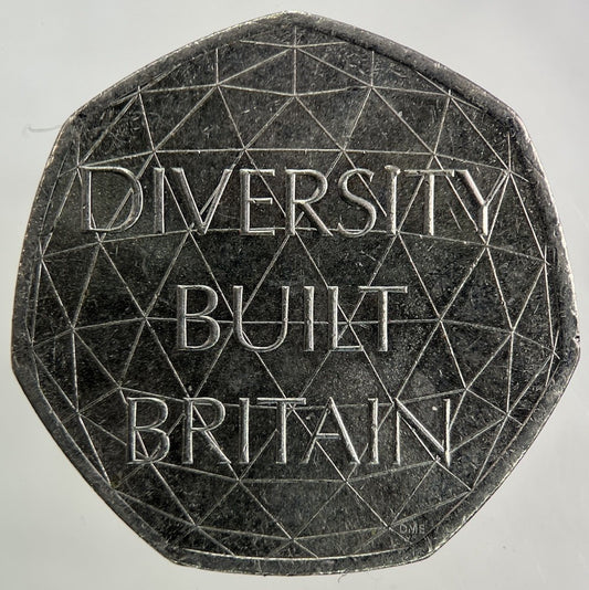 2020 Diversity Built Britain 50p Fifty - Pence Coin | Collectable Grade