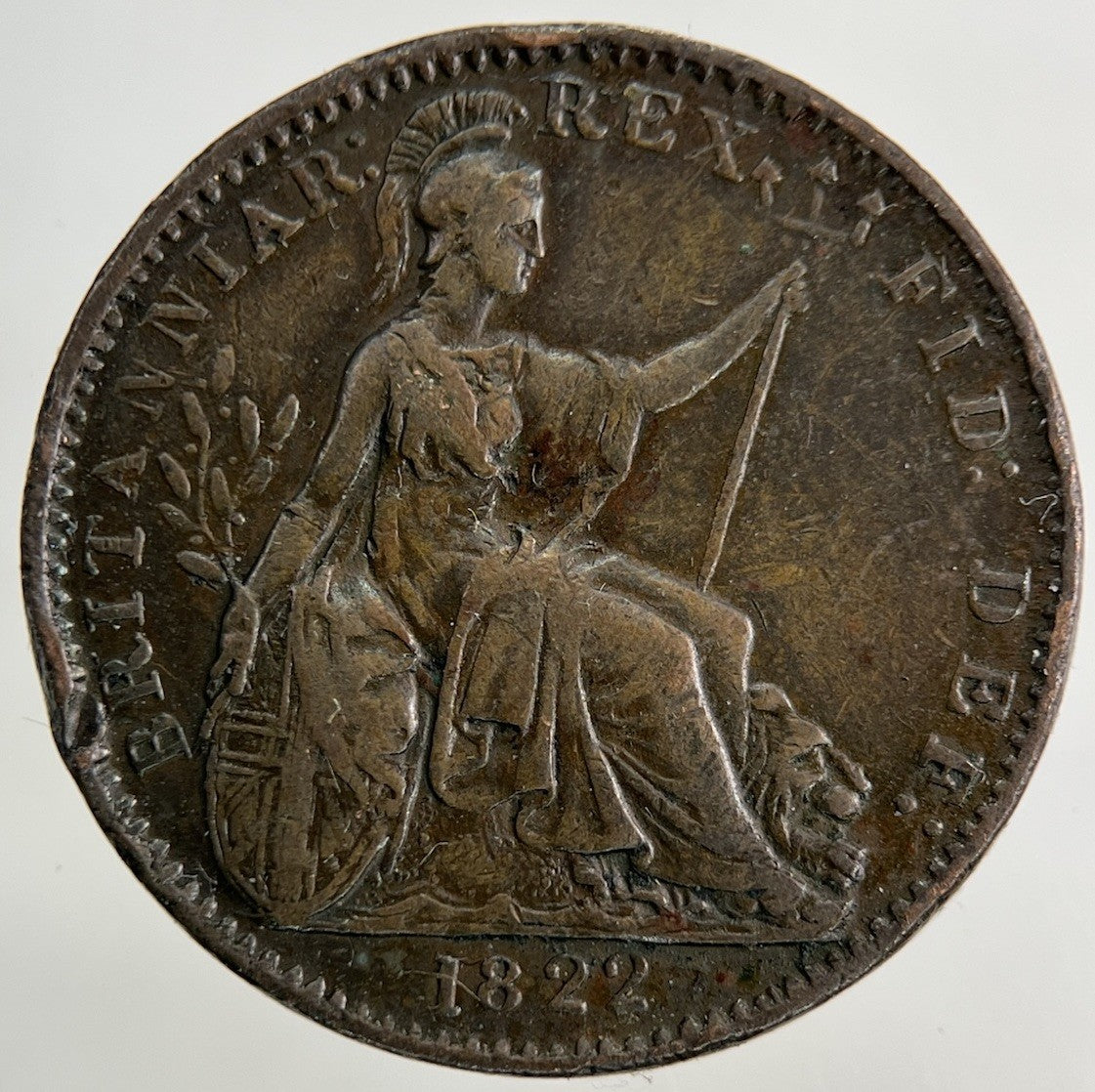 1822 George IV Farthing Coin | Fine Collectable Grade