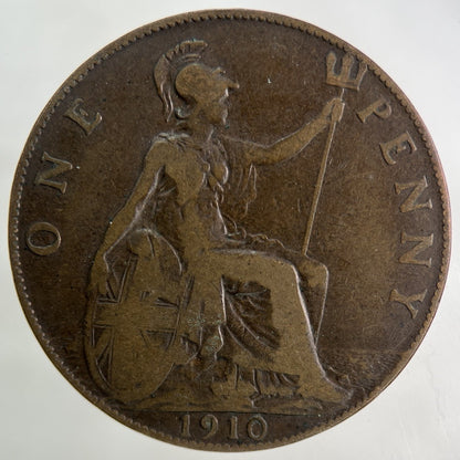 1910 Edward VII One Penny Coin | Collectable Grade