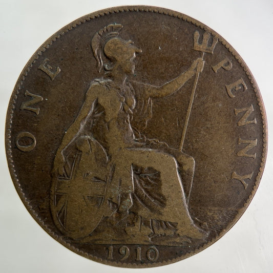 1910 Edward VII One Penny Coin | Collectable Grade
