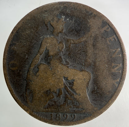 1899 Victoria One Penny Coin | Collectable Grade