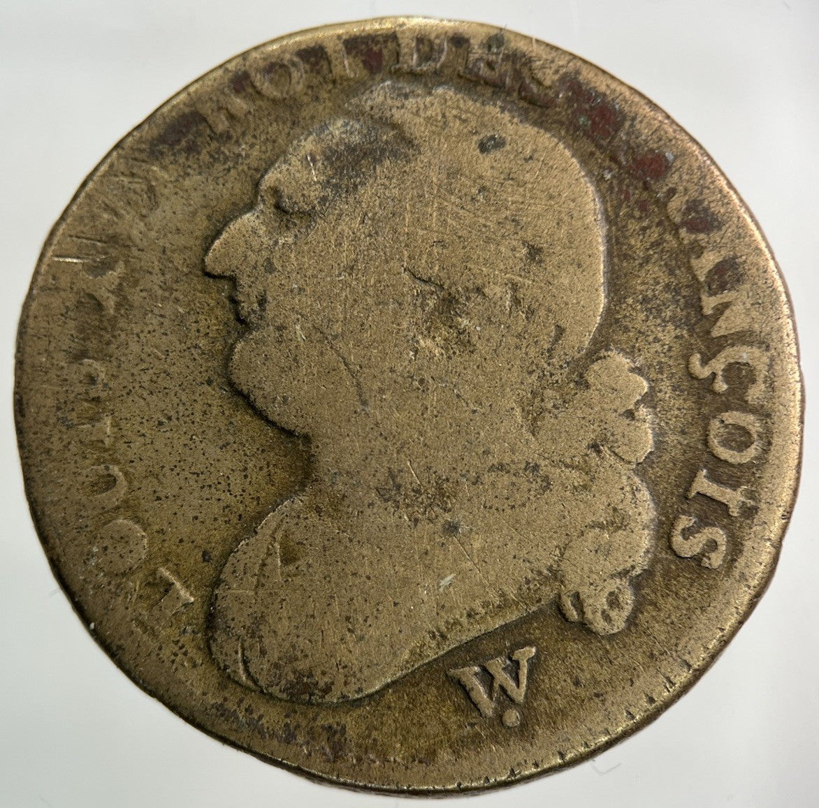 1792 - W France 1 Sol Coin | Collectable Grade