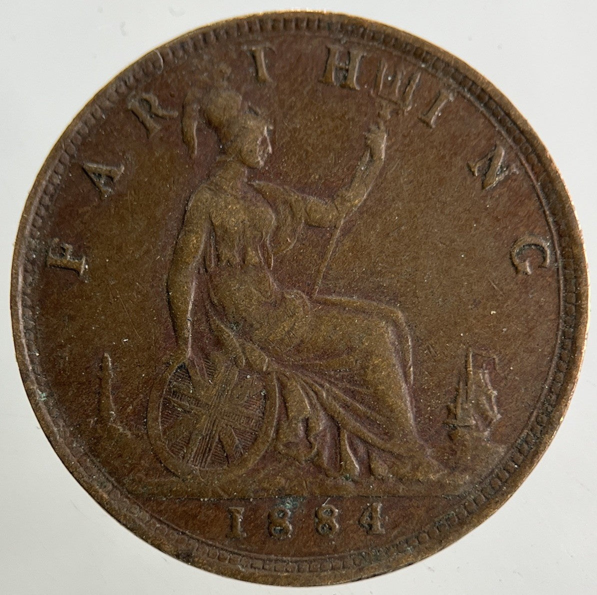 1884 Victoria Farthing Coin | Very High Grade