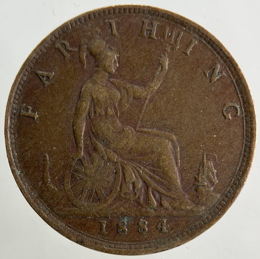 1884 Victoria Farthing Coin | Very High Grade