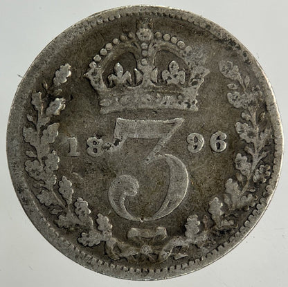 1896 Victoria Threepence Silver Coin | Collectable Grade